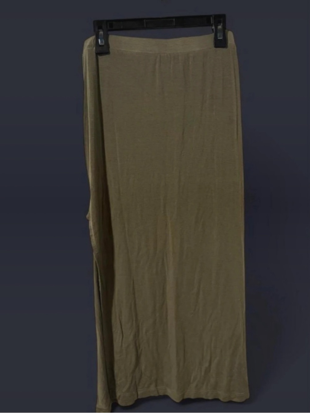 Nasty Gal Olive Green midi Skirt